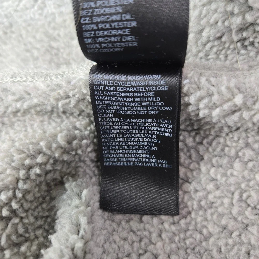 The North Face Size XL Quarter Zip Heather Gray Sweater Fleece Pullover #1309